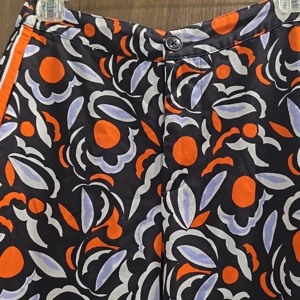 Anthropologie Breezy Straight Pant Red Motif Print Pants-Size 2 - Picture 8 of 17